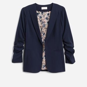 Raja collarless blazer- Skies are Blue